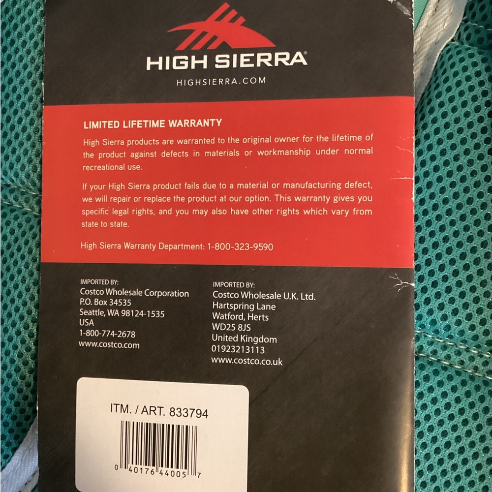 High Sierra ' Backpack - NWT - Picture 5 of 5